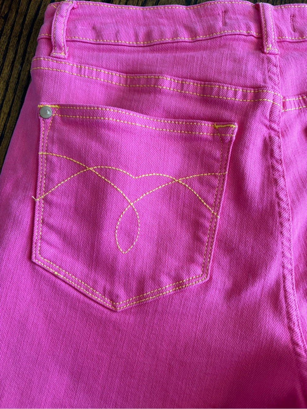 Judy Blue Hot Pink High Waist Shorts Medium Denim Garment Dyed Magenta Summer - Picture 4 of 14